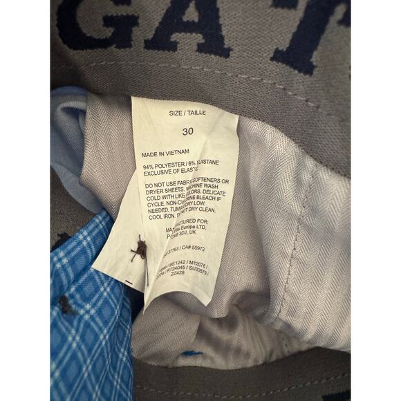 PGA Tour Golf Shorts Size‎ 30 Men's Blue Plaid - Picture 8 of 8